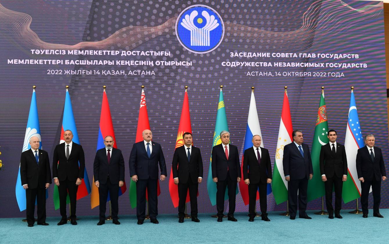 Prezident İlham Əliyev 14 oktyabr tarixində Astanada Müstəqil Dövlətlər Birliyi Dövlət Başçıları Şurasının iclasında çıxış etdi