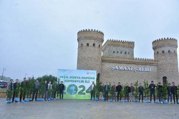 Şamaxıda ”Yaşıl dünya naminə həmrəylik ili” çərçivəsində ağacəkmə aksiyasına start verildi