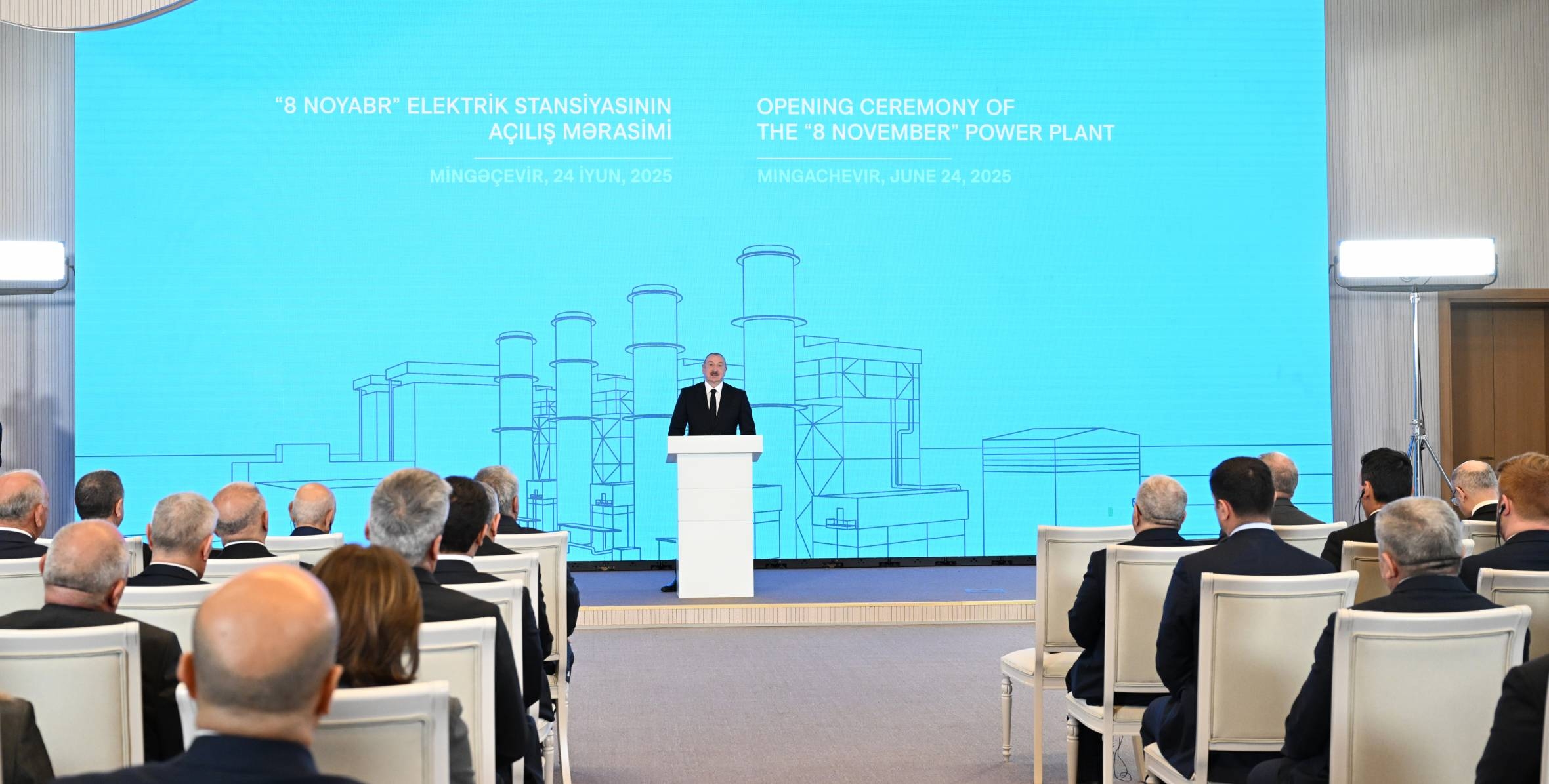 Mingəçevirdə “8 Noyabr” Elektrik Stansiyasının açılışı — Azərbaycanın enerji potensialında yeni dövr