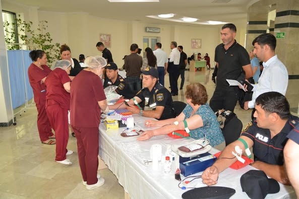 Şamaxıda Talassemiya və digər qan xəstəliklərinə dəstək üçün qanvermə aksiyası keçirilib
