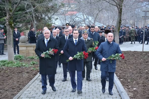 Şamaxıda Xocalı soyqırımının 34-cü ildönümü anılıb